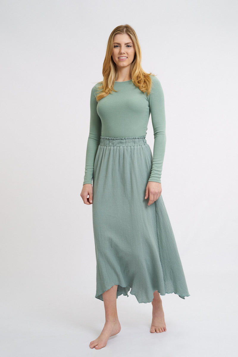 Seafoam Long Sleeve Ribbed Tee